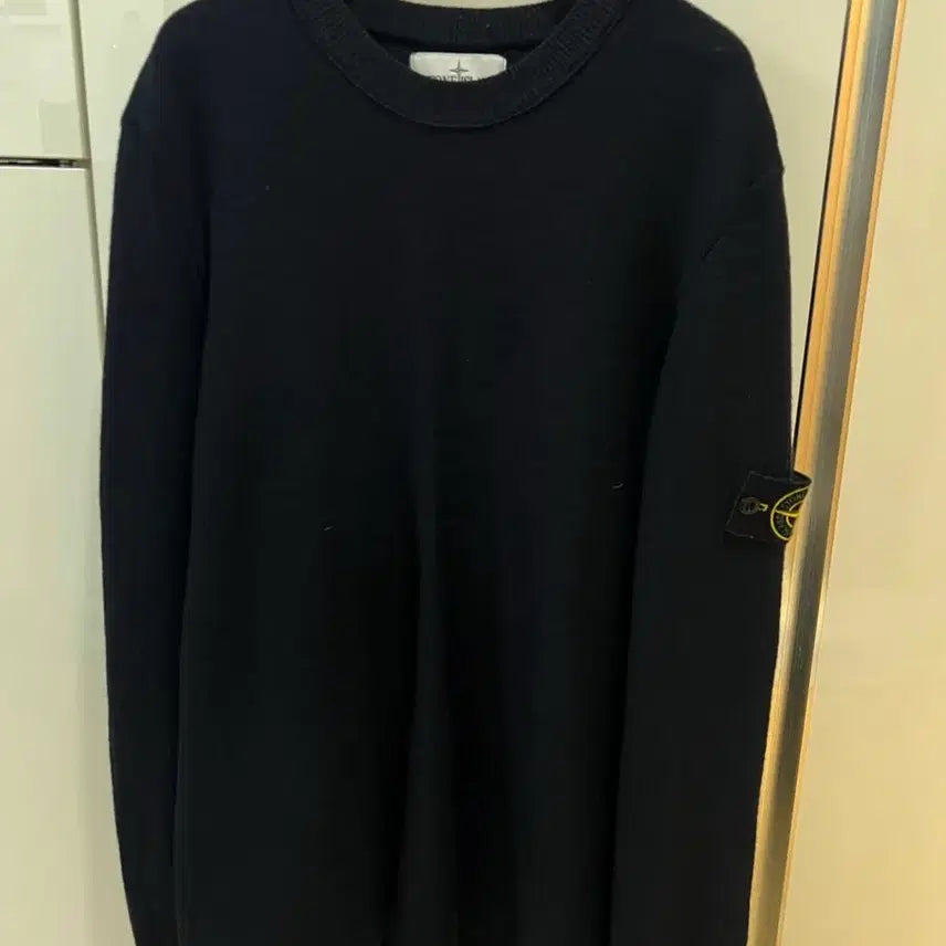 [BUNJANG] Stone Island Navy Wool Knit Sweater / 24fw 스톤아일랜드 네이비 울니트 100~105