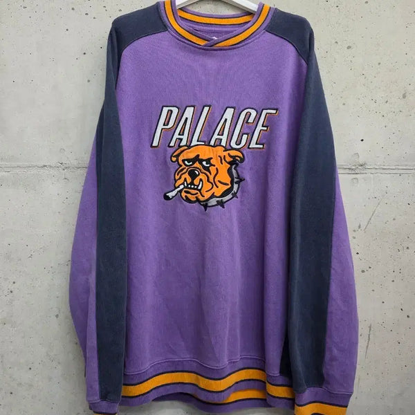 [BUNJANG] Palace Burning Bulldog Sweatshirt / [xl]팔라스 버닝 불독 맨투맨