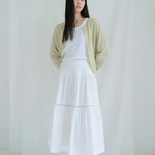 [BUNJANG] Venute Ete Skirt White / 베뉴엣 Ete스커트 새상품