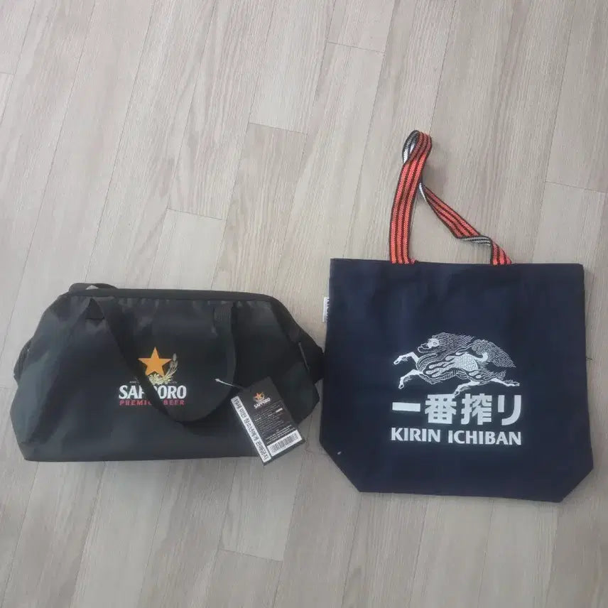 [BUNJANG] Sapporo Cooler Bag & Kirin Ichiban Eco Bag Set / 삿포로보냉백+기린이치방에코백 교신가능