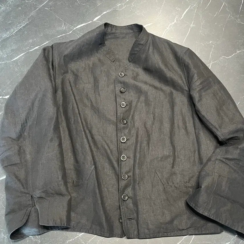 [BUNJANG] Anatomica Dolman French Jacket Black Linen Size L / 아나토미카 돌먼 블랙린넨 L사이즈