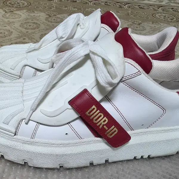 [BUNJANG] Dior Canvas Sneakers White Red Size 36 / 갤러리아 구입 캔버스 스니커즈 화이트 레드 36 정품