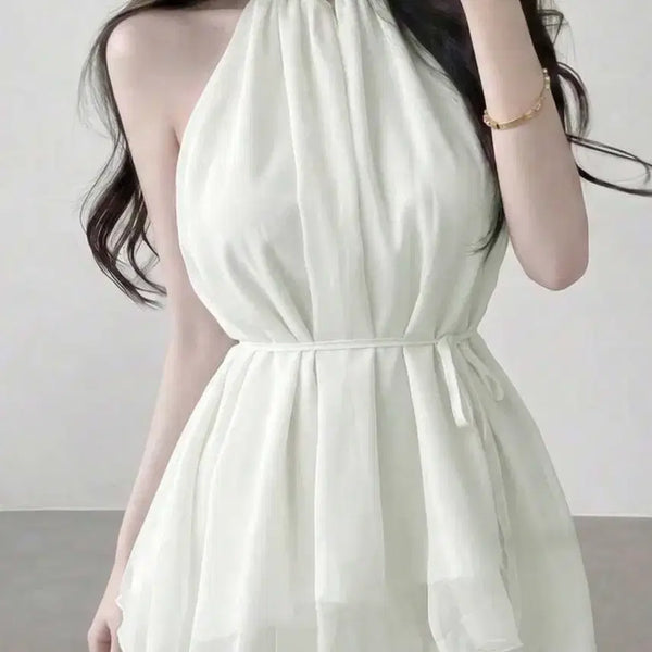 [BUNJANG] White Chiffon Blouse / 화이트 쉬폰 블라우스