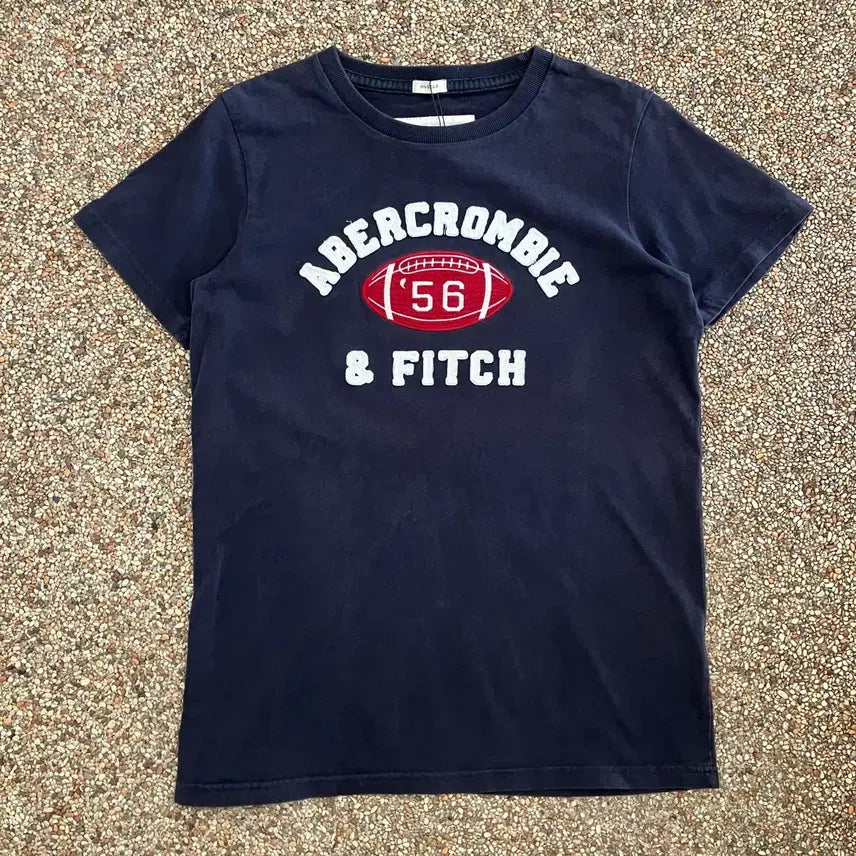 [BUNJANG] Abercrombie & Fitch Logo T-Shirt Navy / 107 아베크롬비 로고 반팔 네이비