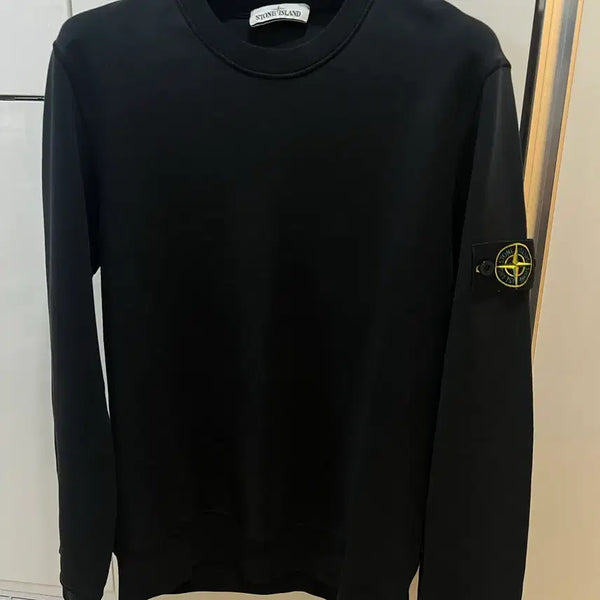 [BUNJANG] Stone Island Black Sweatshirt M / 스톤아일랜드 블랙맨투맨 M (새상품급)