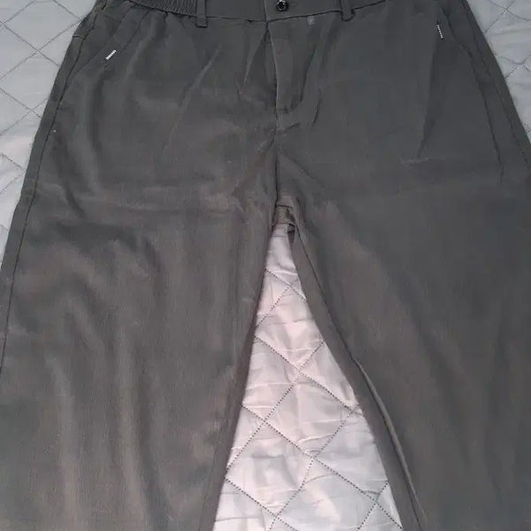 [BUNJANG] Men's Grey Summer Cotton Pants / 남성용 그레이 여름면바지