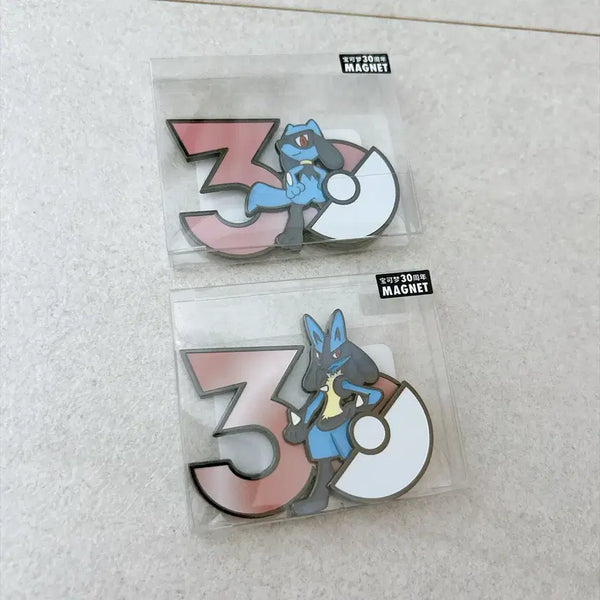 [BUNJANG] Pokemon 30th Anniversary Riolu Lucario Magnet Bundle Set / 포켓몬 중포센 리오르 루카리오 30주년 기념 마그넷 일괄