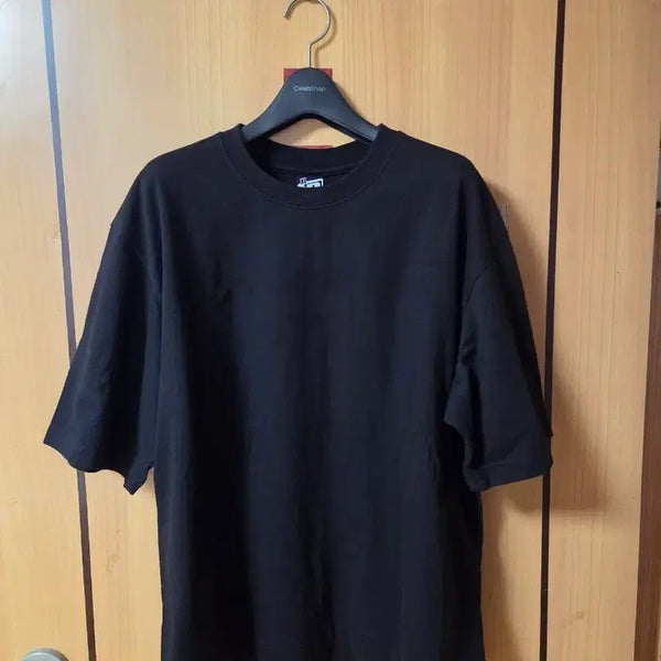 [BUNJANG] Black Crop T-shirt, White Basic T-shirt / 페플_블랙 크롭, 화이트 기본 반팔 티셔츠