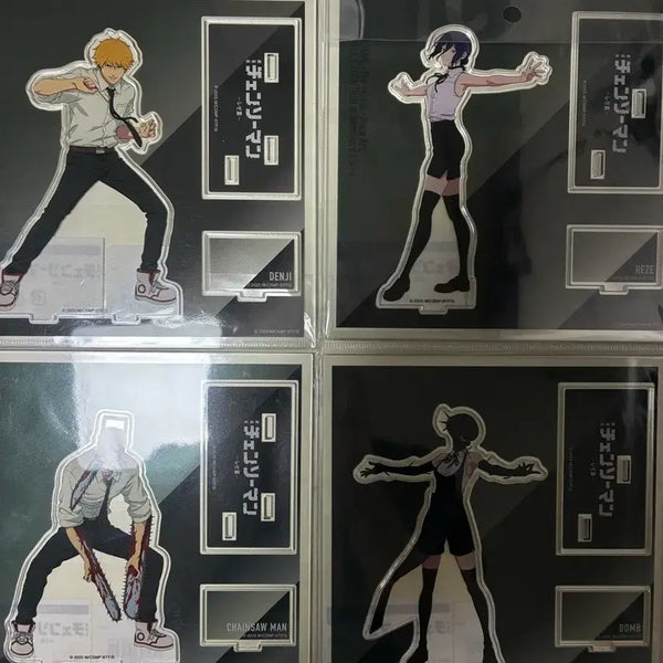 [BUNJANG] Chainsaw Man Baseyard Acrylic Standee Bundle Set / 체인소맨 베이스야드 아크릴 스탠드(덴지,레제,체인소맨,밤)일괄