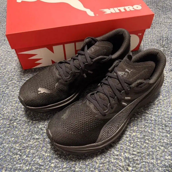 [BUNJANG] Puma Deviate Nitro 3 Wide Black Running Shoes (Size 275) / (275) 푸마 디비에이트 나이트로 3 와이드 블랙