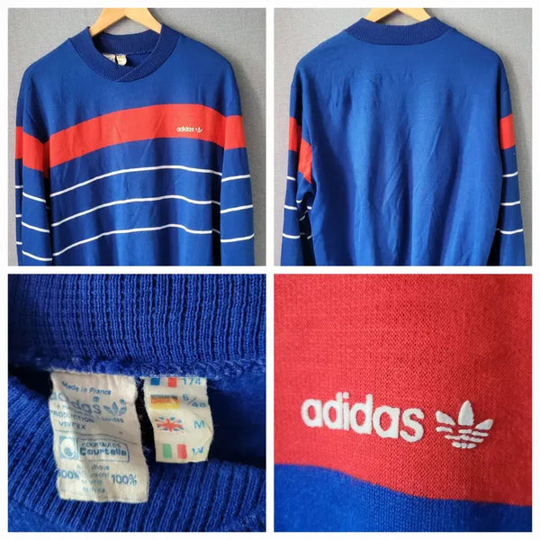 [BUNJANG] Adidas Ventex 70s Cotol Knit French Made / 아카이브 70s 초희귀 오리지널 아디다스 벤텍스(Ventex) 프랑스산 코텔 니트