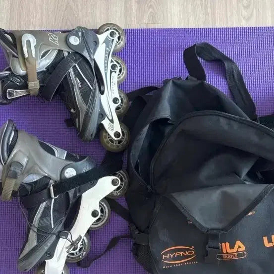 [BUNJANG] K2 Inline Skates Helmet and Protection Set with Bag / 스케이트 헬멧 보호대 세트 230~235   싸게 다 드려요