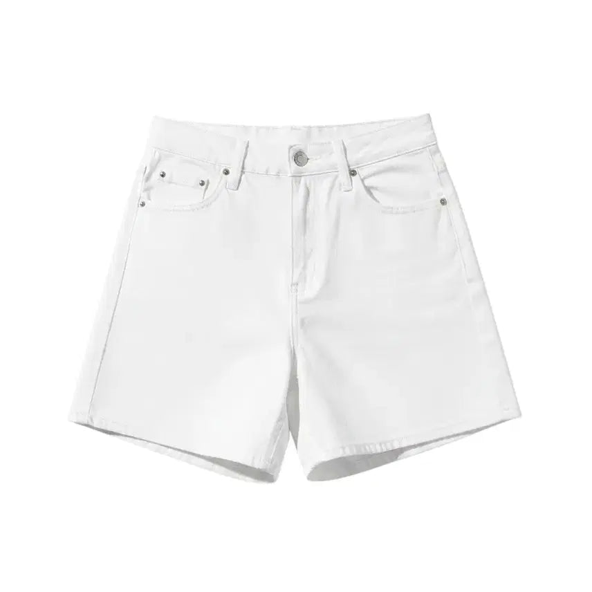 [BUNJANG] Attirance Women's White Denim Shorts Size S / 여성S/ 아뜨랑스 화이트 데님 숏 팬츠 37-96