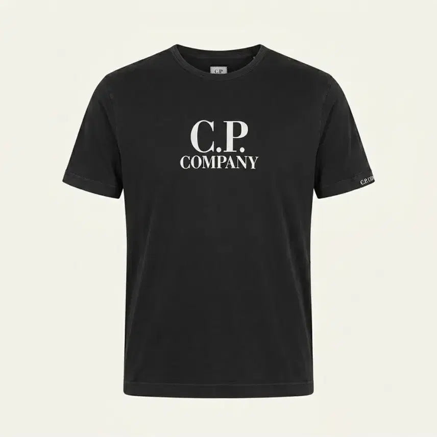 [BUNJANG] CP Company Printing Logo T-Shirt Black (M) / CP컴퍼니 프린팅 로고 반팔 블랙 (M)