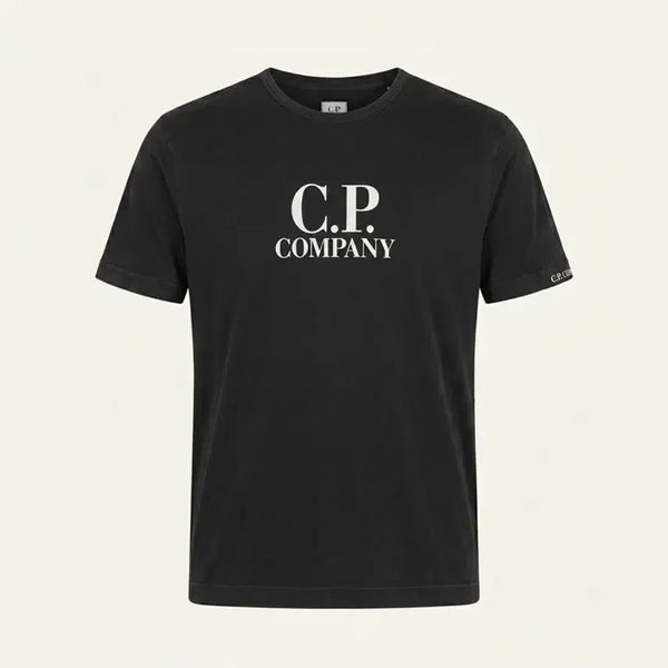 [BUNJANG] CP Company Printing Logo T-Shirt Black (M) / CP컴퍼니 프린팅 로고 반팔 블랙 (M)