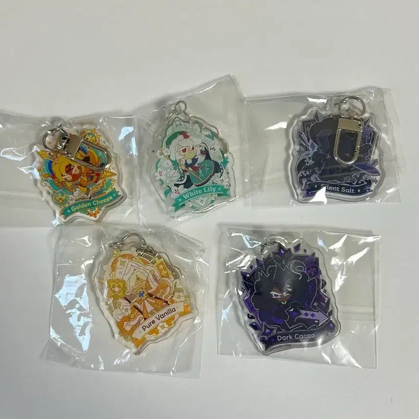 [BUNJANG] Cookie Run: Kingdom Legacy of the Great Kingdom Acrylic Keychain Set (5 Types) / 쿠키런 킹덤 위대한 왕국의 유산 아크릴 키링 5종 일괄