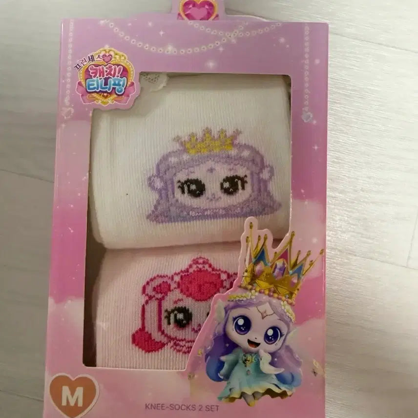 [BUNJANG] Children's Character Knee Socks (2 Pairs, M Size) / 여아 니삭스 2매_M사이즈