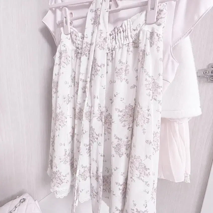 [BUNJANG] Rest Rose Floral Midi Skirt / 레스트 로즈 플로럴 스커트 히메갸루 라떼갸루