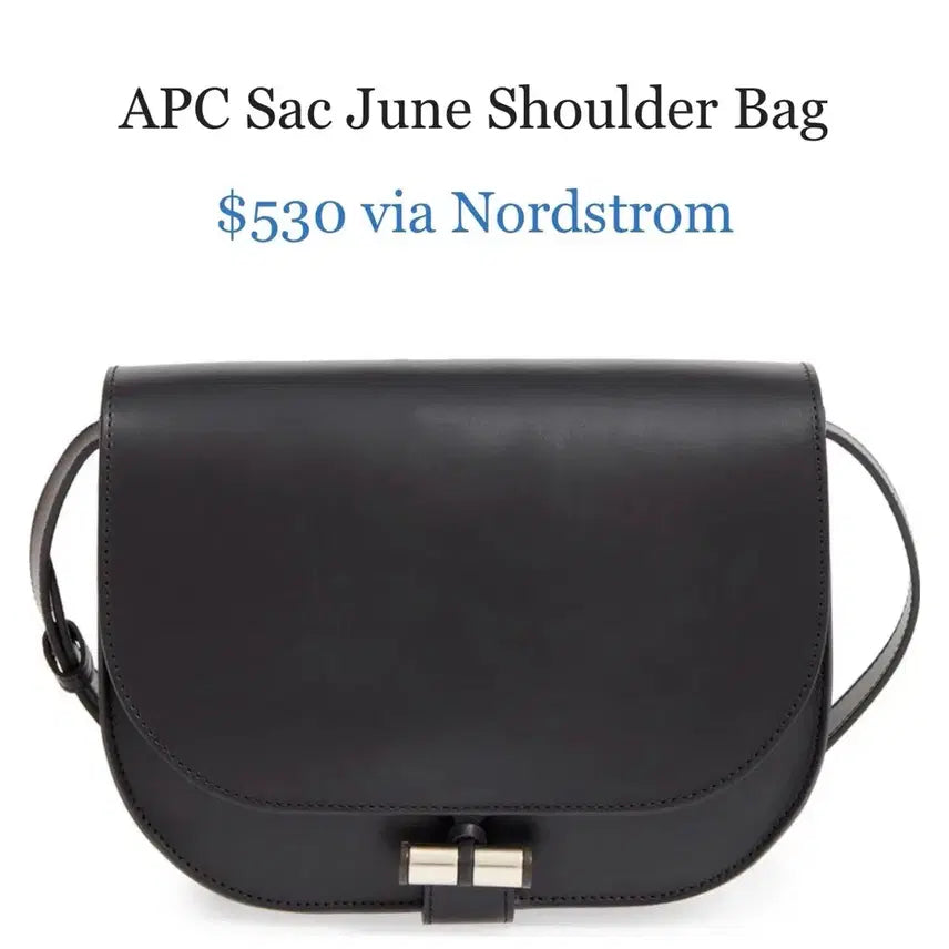 [BUNJANG] A.P.C. Black Leather June Bag / A.P.C. 아페쎄 블랙 레더 준백