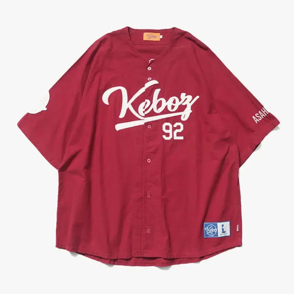 [BUNJANG] KEBOZ Cotton Baseball Shirt / KEBOZ 베이스볼 셔츠