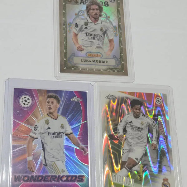 [BUNJANG] Real Madrid Luka Modric, Arda Guler, Endrick (Wave) Insert Parallel Prism Topps Trading Cards / [레알마드리드] 모드리치, 귈러, 엔드릭(웨이브) 인서트 패러렐 프리즘 탑스