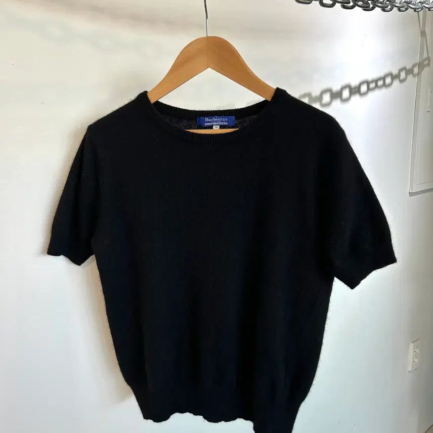 [BUNJANG] Burberry London Blue Label Knit Sweater / BURBERRY LONDON blue laber 버버리 블루라벨 블랙로고 스티치 니트
