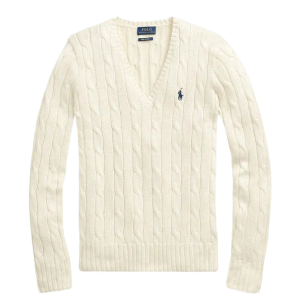[BUNJANG] Polo Ralph Lauren Women's V-Neck Knit Sweater / [새상품] 폴로 여성용 브이넥 니트