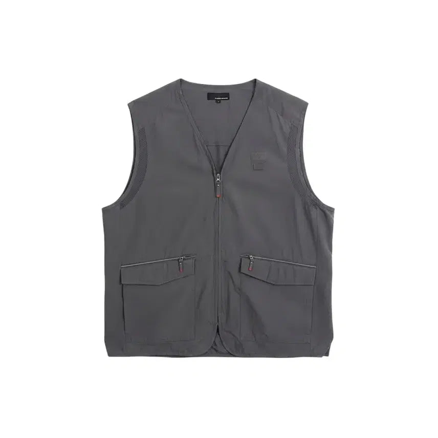 [BUNJANG] KOLON Men's Summer Work Zip Vest GR / 남성120/ 코오롱 여름 작업복 집업조끼GR 37-102