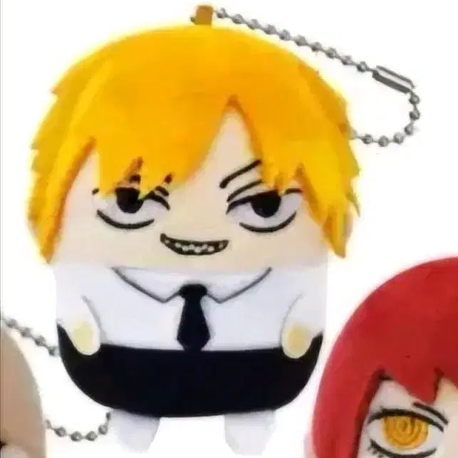 [BUNJANG] Chainsaw Man Denji Fuwakororin Plush Keychain / 체인소맨 덴지 후와코로링 누이 인형 키링