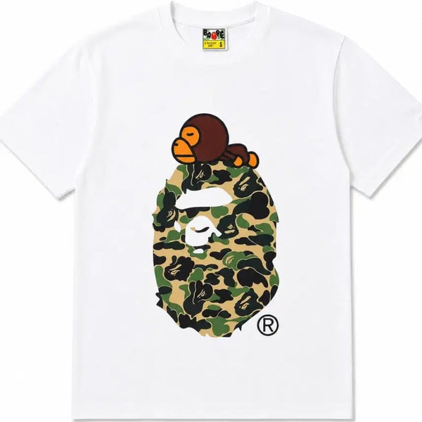[BUNJANG] BAPE Camo Monkey Short Sleeve T-Shirt / 베이프 카모몽키 반팔티