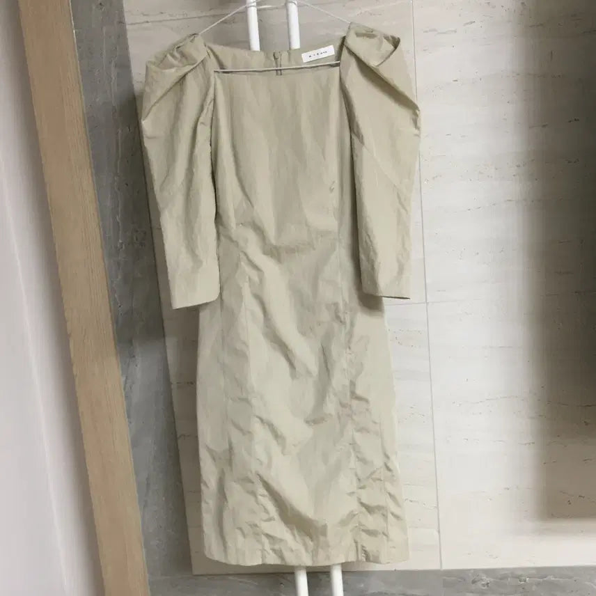 [BUNJANG] Michaa Puff Sleeve Dress Beige / MICHAA 미샤 퍼프소매 원피스 85