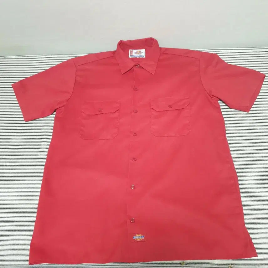 [BUNJANG] Dickies 1574 Short Sleeve Work Shirt - Red, Size M / 디키즈 1574 반팔 워크셔츠  M사이즈 판매합니다
