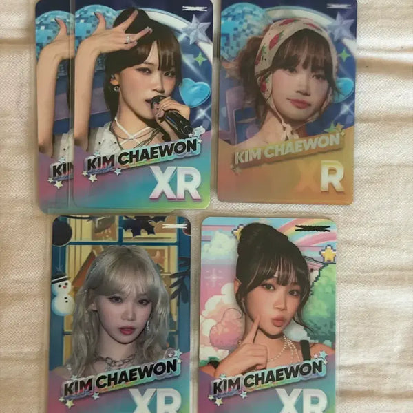 [BUNJANG] LE SSERAFIM Kim Chaewon Rhythm Hive Photocard Bundle Set (5 pcs) / 일괄)르세라핌 김채원 리듬하이브 포카 5장