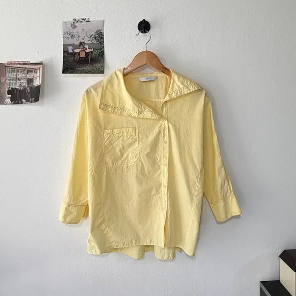[BUNJANG] Dewl Detailed Collar Shirt / [택포] [55] Dewl 듀엘 디테일카라 셔츠