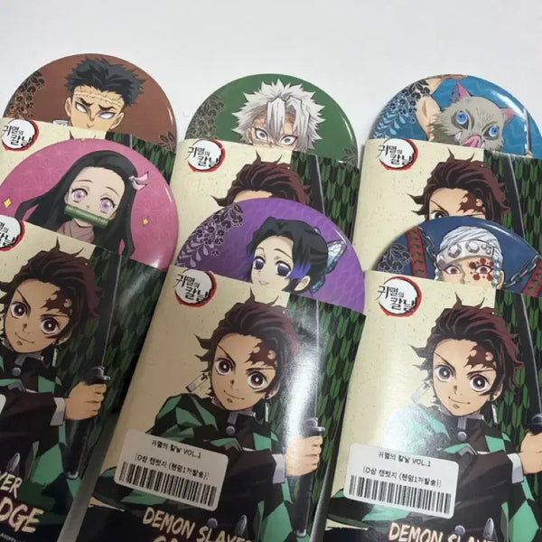 [BUNJANG] Demon Slayer Bundle Set Can Badge Figure / 일괄)귀멸의 칼날 캔뱃지 피규어프레소 쿠지상품