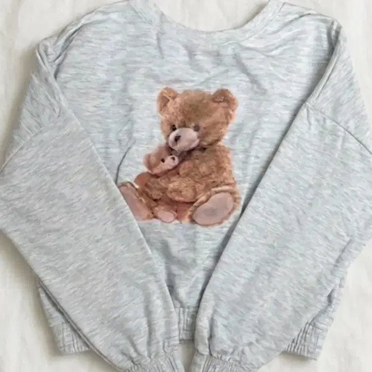 [BUNJANG] Bear Cropped T-Shirt (S) / 곰돌이 크롭티S