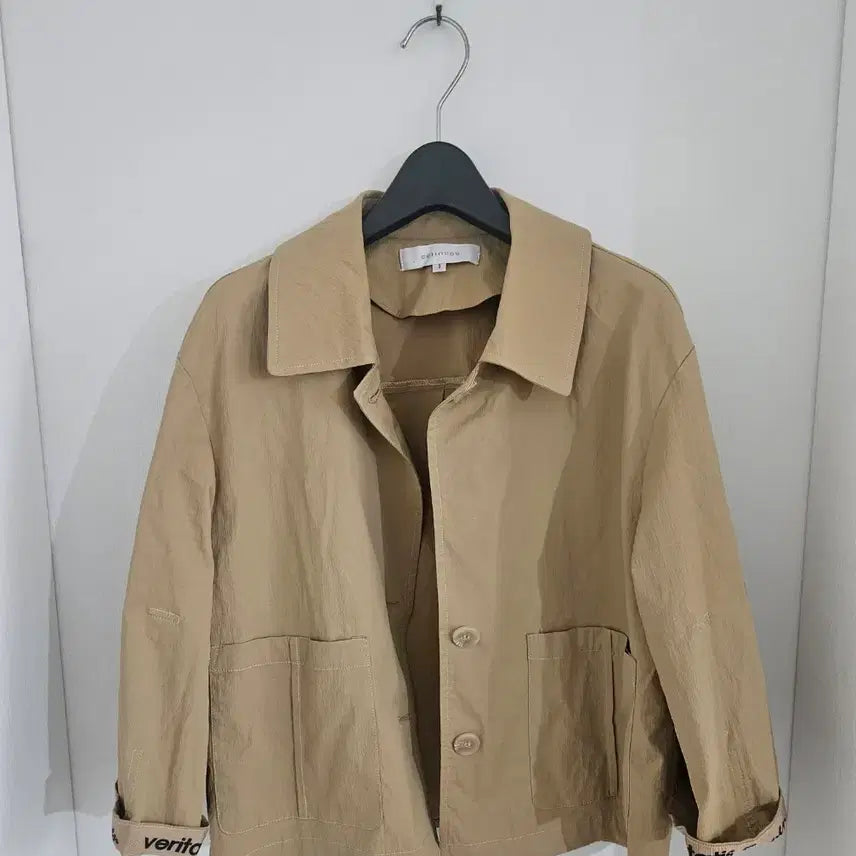 [BUNJANG] Coin Cause Lettering Jacket / 코인코즈 소매 레터링 자켓