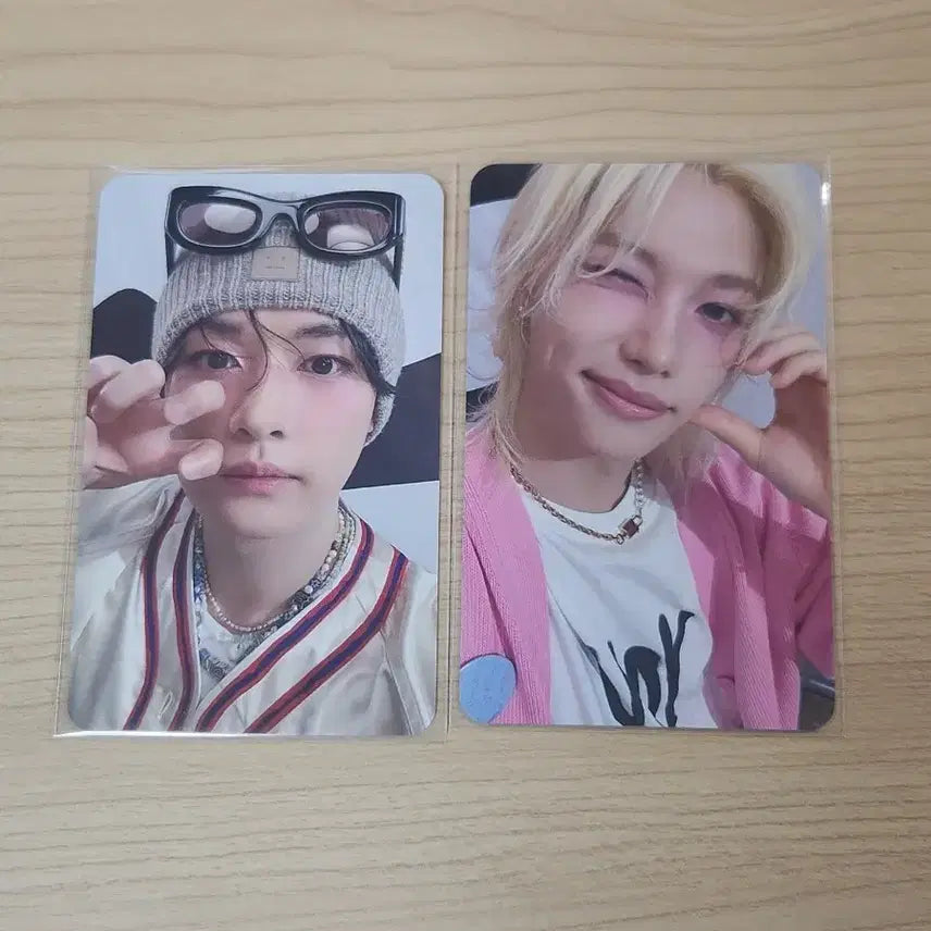 [BUNJANG] Stray Kids Felix & Lee Know Real Touch Photocard Set / 스키즈 리얼 터치 포토카드 필릭스 리노