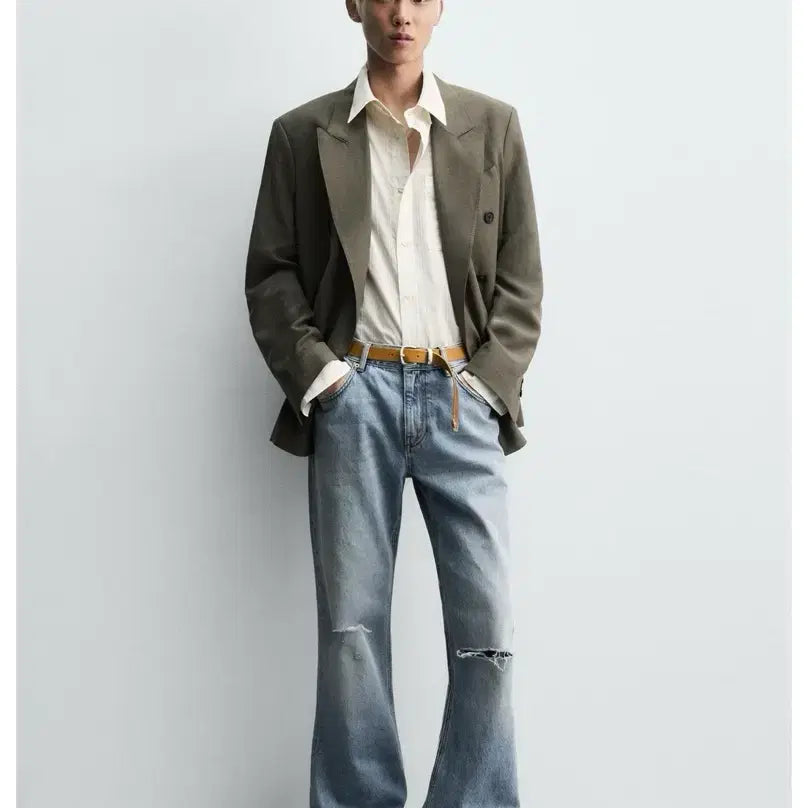 [BUNJANG] Zara Flare Fit Denim Pants / 자라 플레어 핏 데님 팬츠