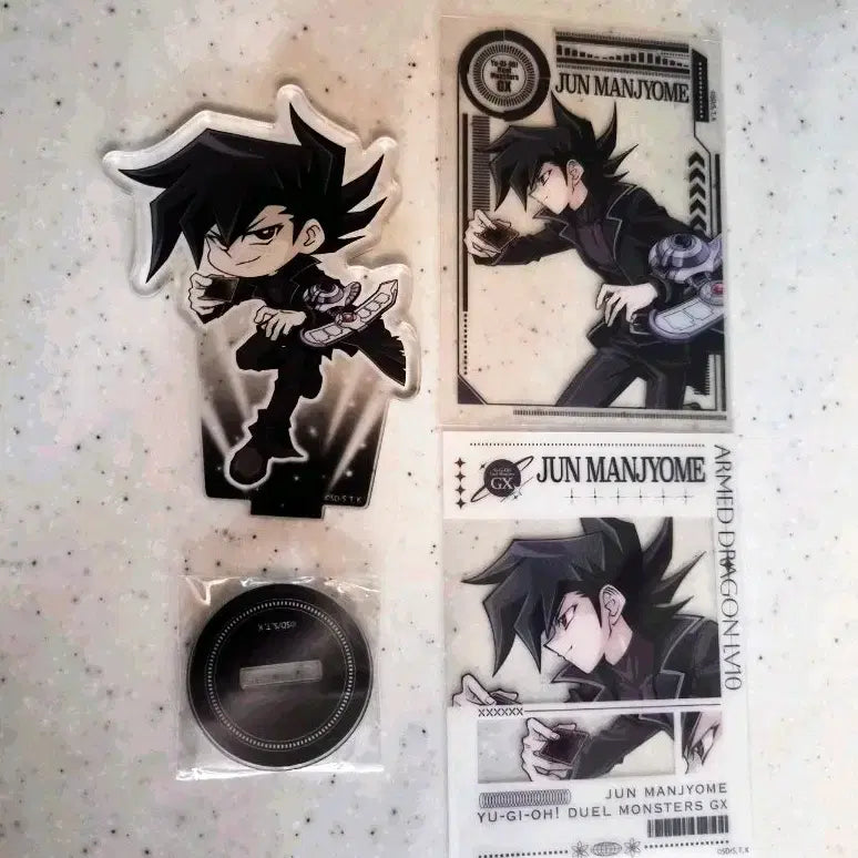 [BUNJANG] Yu-Gi-Oh! GX Jun Manjoume Acrylic Stand & Clear Sheet / 유희왕gx 파보테리아 만죠메 쥰 아크릴스탠드 클리어시트