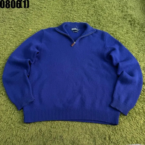 [BUNJANG] Polo Ralph Lauren Lambswool Half-Zip Knit Sweater XL / 폴로 랄프로렌 램스울 반집업 니트 스웨터 XL