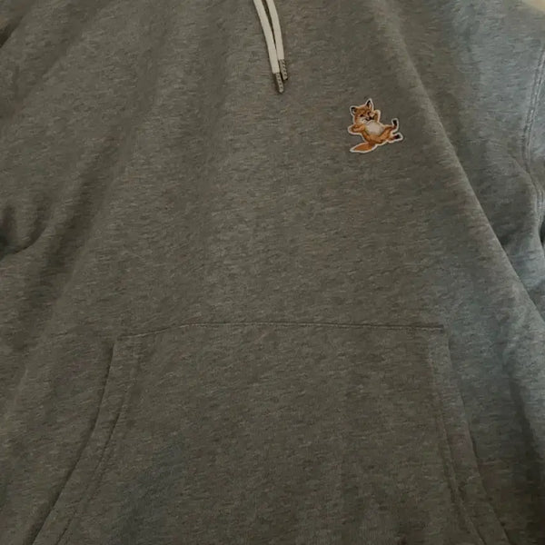 [BUNJANG] Maison Kitsuné Grey Hoodie / 메종키츠네 회색 후드티