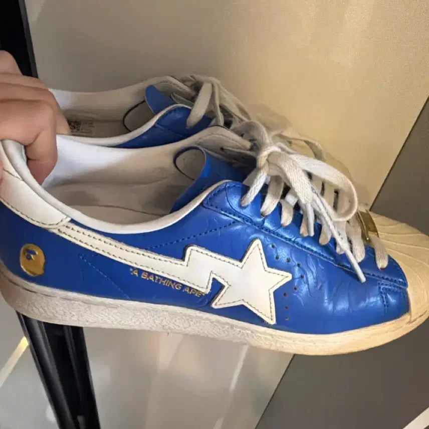 [BUNJANG] BAPE x Adidas Superstar Blue 275 / 베이프x아디다스 슈퍼스타 275 블루