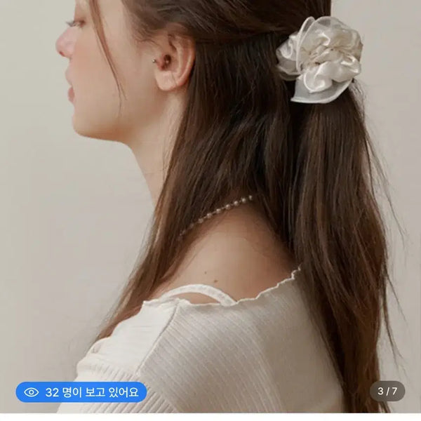 [BUNJANG] Kinder Baby Romantic Mesh Lace Scrunchie / (새상품) 카인더베이비 로맨틱 메쉬 레이스 스크런치