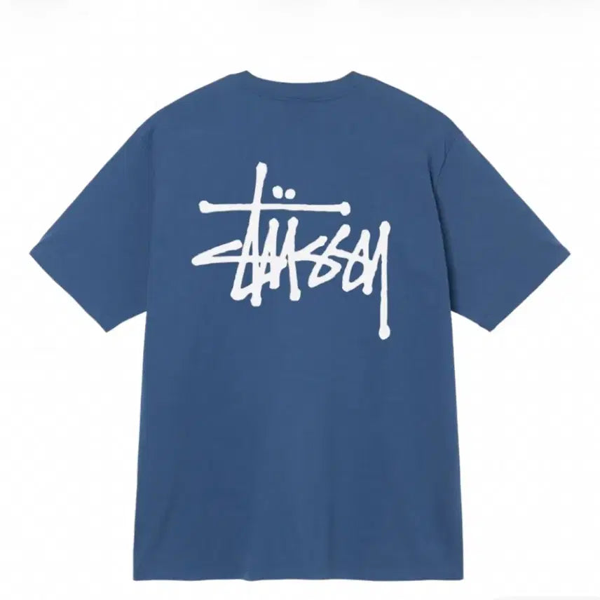 [BUNJANG] Stussy Basic T-Shirt Midnight L / 스투시 베이직 반팔티 미드나잇 L
