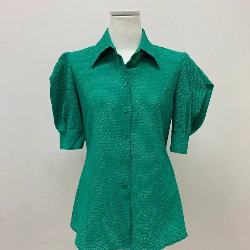 [BUNJANG] Mojospine Puff Sleeve Short-Sleeve Shirt / [텍있는새상품/택배비무료] 모조에스핀 퍼프소매 반팔 셔츠