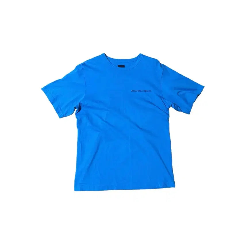 [BUNJANG] Juun.J Blue Short Sleeve T-Shirt / 준지 블루 반팔 티셔츠