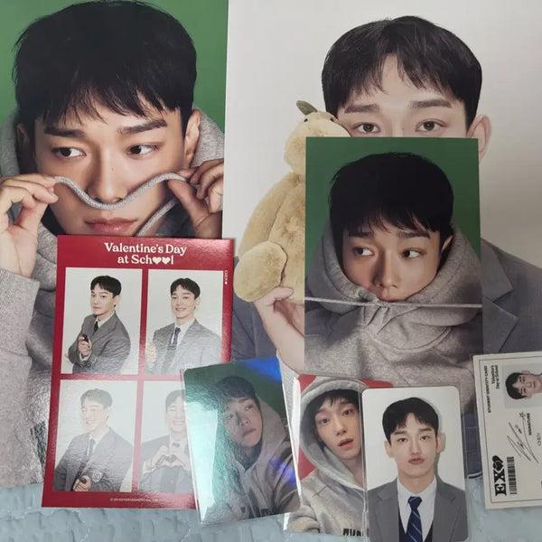 [BUNJANG] EXO Chen 2024 Season's Greetings Split Set Photocard, Poster, 4-Cut Photo, ID Card, POB / 엑소 첸 김종대 2024 시그 시즌그리팅 분철 포카 포스터 네컷사진 아이디카드 특전