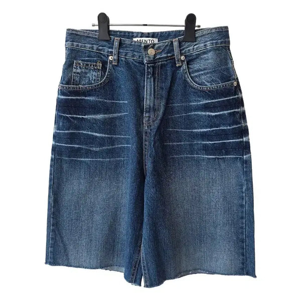 [BUNJANG] Denim Wide Bermuda Pants - Size 30 / 30/ 데님 와이드 버뮤다팬츠/새제품