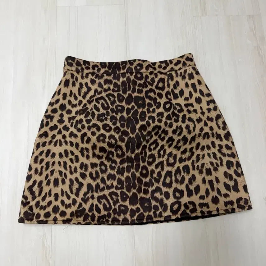 [BUNJANG] Japanese Vintage Leopard Print Skirt / 일본 빈티지 레오파드 스커트
